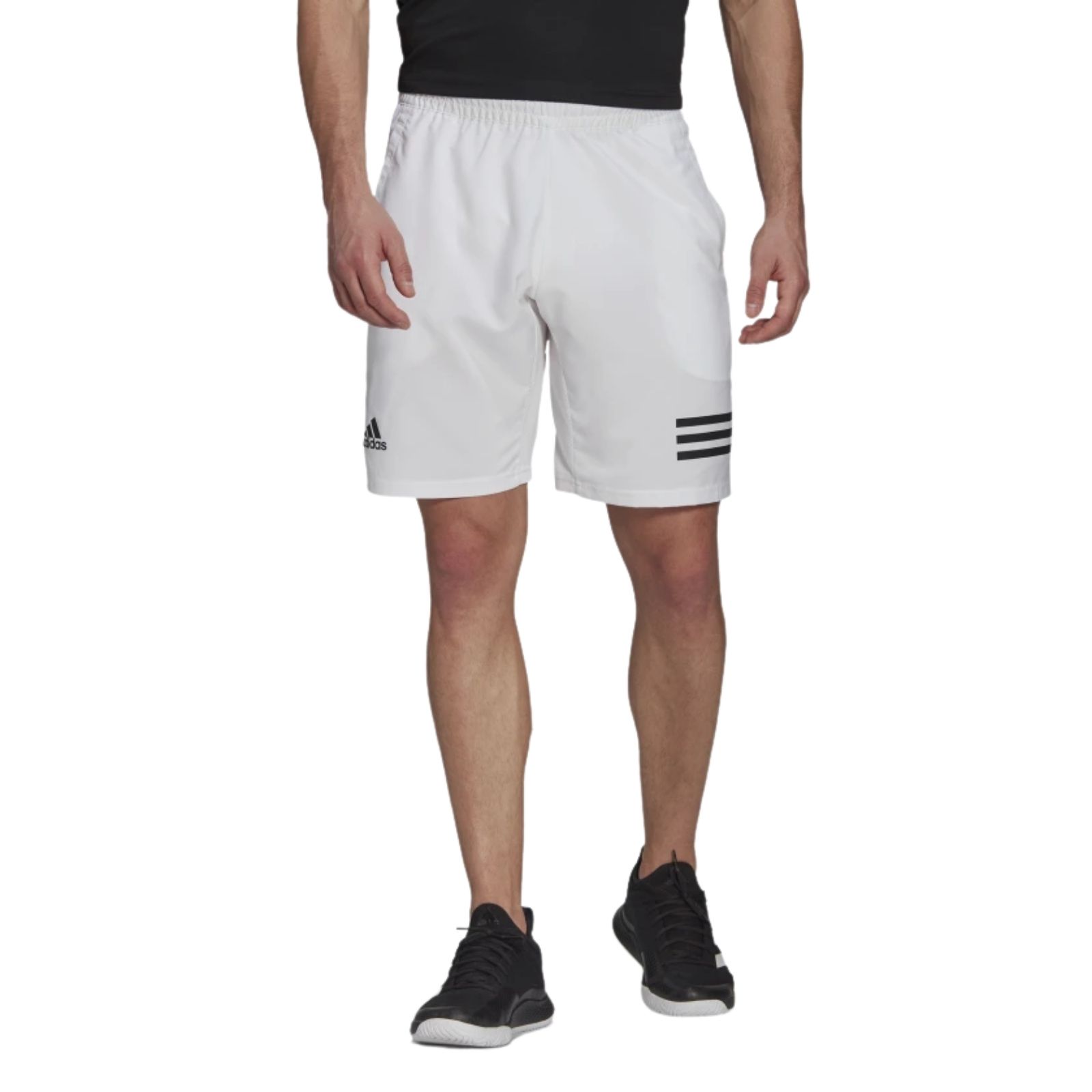 Adidas three stripes club shorts hvid white